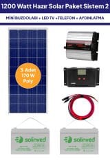 1200 Watt Güneş Enerjisi Hazır Solar Paket Sistem 2