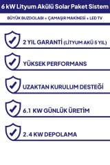 6 kW Lityum Akülü Solar Güneş Enerjisi Sistemi