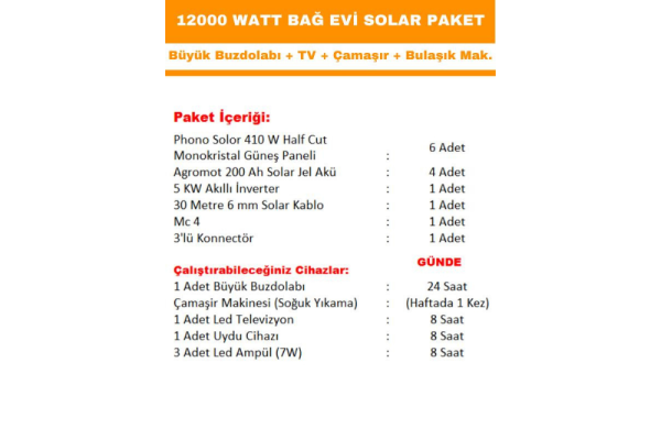 12 kw 12000 watt gunes enerjisi hazir solar paketi half cut gunes panelli 810