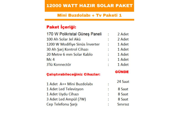 1200 watt gunes enerjisi mini buzdolabi tv aydinlatma hazir solar paketi 1 806