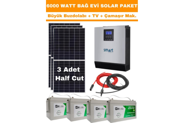 6 kw 6000 watt gunes enerjisi hazir solar paketi half cut gunes panelli 807 1